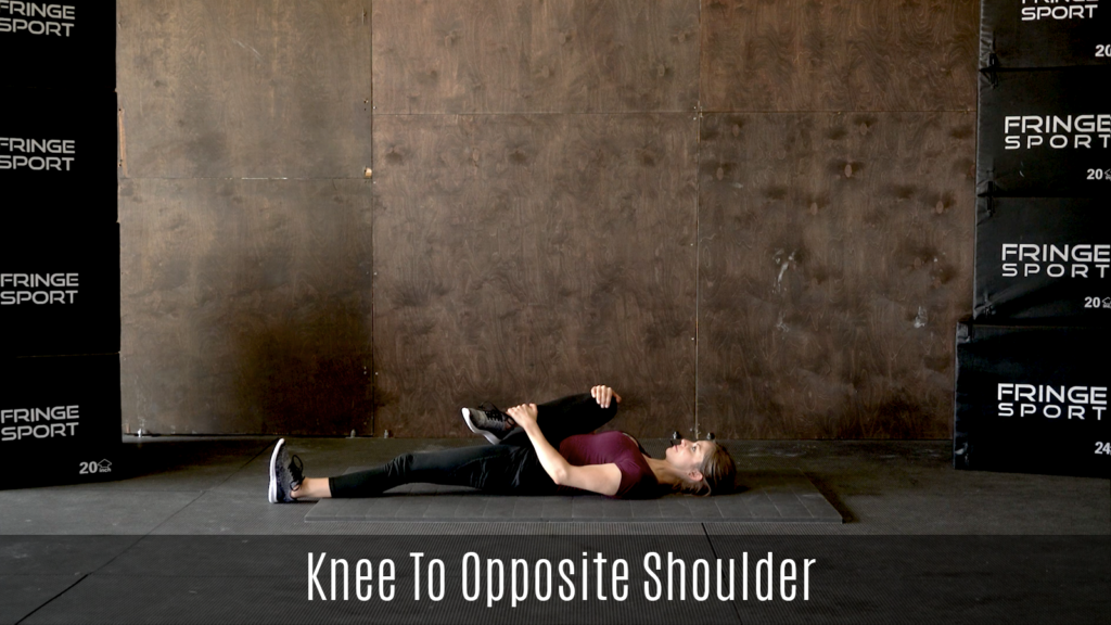 knee opposite shoulder